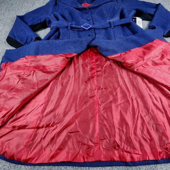 Torrid Disney Her Universe Mary Poppins Cosplay Coat Plus Size 3‎ 3XL Blue Tweed - Picture 10 of 15